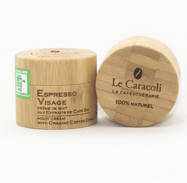Crème de nuit aux extraits de café - 50 ml - Le caracoli - Espresso Visage