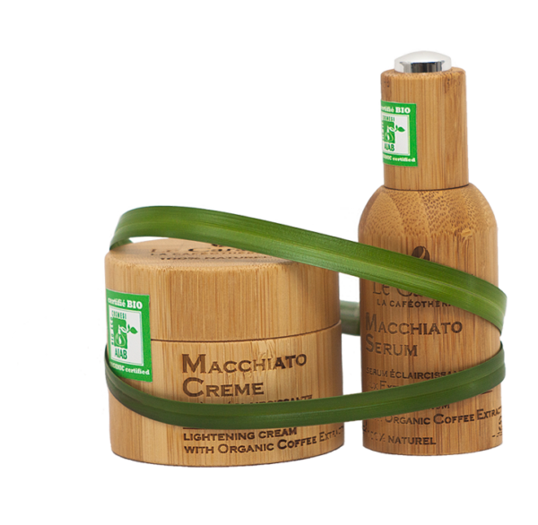 Macchiato crème - crème éclaircissante aux extraits de café bio - 50 ml + Macchiato serum - sérum éclaircissant aux extraits de café bio - 30 ml